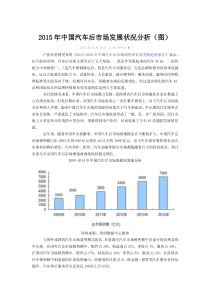 2015年中国汽车后市场发展状况分析