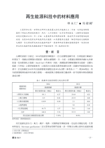 再生能源科技中的材料应用