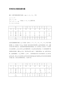 单纯形法求最优解问题及一些知识点整理