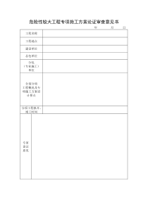 南京市危险性较大工程专项施工方案论证审查意见书111