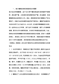 南方葡萄露地栽培的关键技术