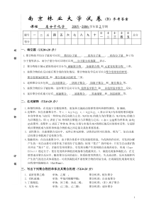 南林高分子化学考试必看