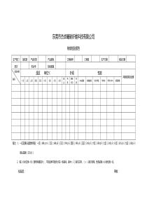 制成检验报表