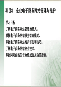 8企业电子商务网站管理与维护