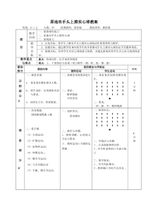 原地双手头上掷实心球教案