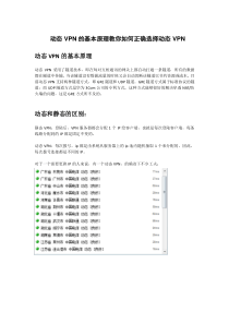 动态VPN的基本原理教你如何正确选择动态VPN