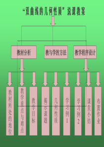 双曲线的几何性质说课稿