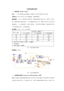 动态指标测试说明