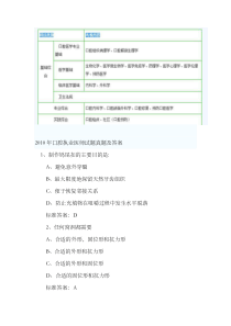 口腔执业医师试题真题及答案