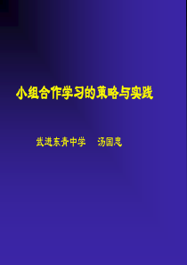 合作学习的策略与实践