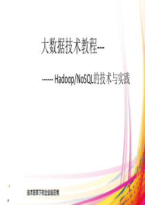 大数据(HadoopNoSQL等)的技术与实践-课件125