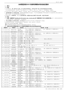 吉林大学白求恩医学部2015年春季学期期末考试安排及要求(6.10)