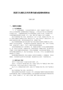 化石能源-我国石化概况及利用费托蜡加氢精制煤柴油