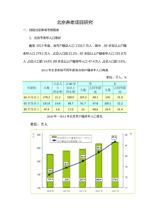 北京养老项目研究