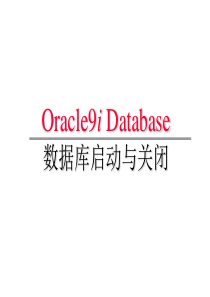 启动--清华大学计算中心ORACLE培训资料