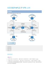 华为路由器MPLS-VPN配置示例