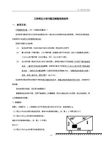 力学问题解题方法指导