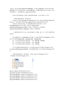 关于自适应屏幕方向和大小的一些经验