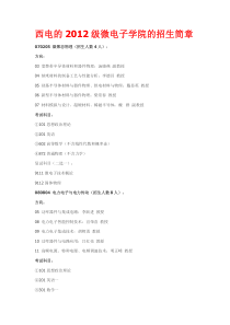 关于西安电子科技大学微电子考研方向