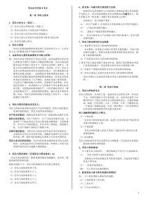 劳动经济学复习考点