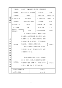 勐先河二级水电站110千伏送出线路工程土保持方案表