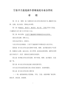 养殖专业合作社章程