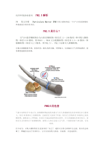 化学环保讲座系列PM2.5解析