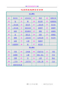 化学药品使用安全手册