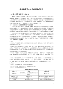 化学药品透皮给药制剂调研报告