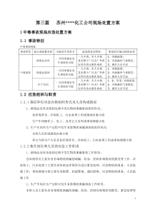 化工公司现场处置方案