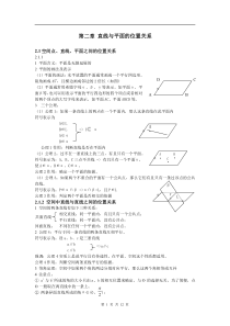 高中数学必修2第二章知识点+习题+答案