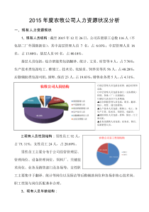 农牧公司人力资源状况分析