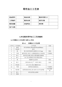 冲压模具零件加工工艺编制2