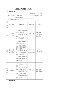 几何三大变换