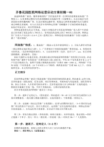 医院网络运营启动方案1388