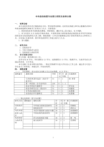 华中师大中外政治制度专业硕士研究生培养方案