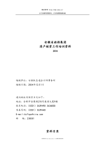 安徽省旅游集团清产核资工作培训资料(doc52)