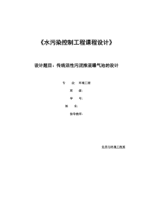 传统活性污泥推流曝气池的设计-50000m3d污水处理厂设计说明书