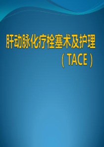 肝动脉化疗栓塞术(TACE)