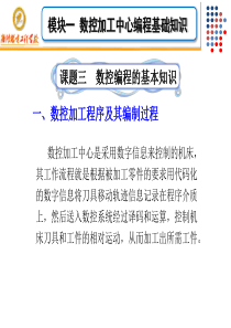 模块一数控加工中心编程基础知识程序段格式