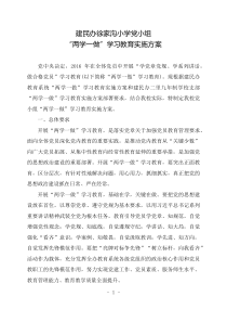 党小组两学一做方案