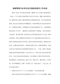 党支部组织委员工作总结