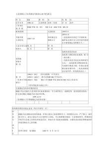 入党积极分子培养教育考察登记表填写样式