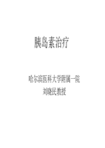 刘晓民胰岛素知识的讲座