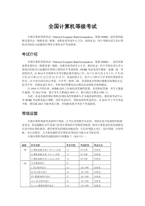 全国计算机等级考试-介绍