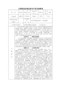 全国质检系统优秀共产党员推荐表