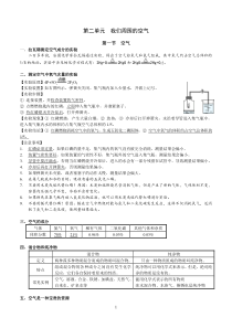 初三化学知识点与复习题第二单元__我们周围的空气