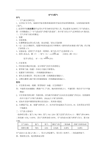 初三化学空气与氧气知识点复习