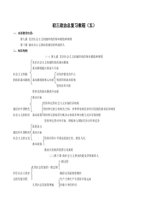 初三政治总复习教程(五)