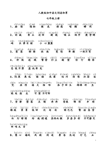 初中人教版1-6册生字词复习(已注音版)